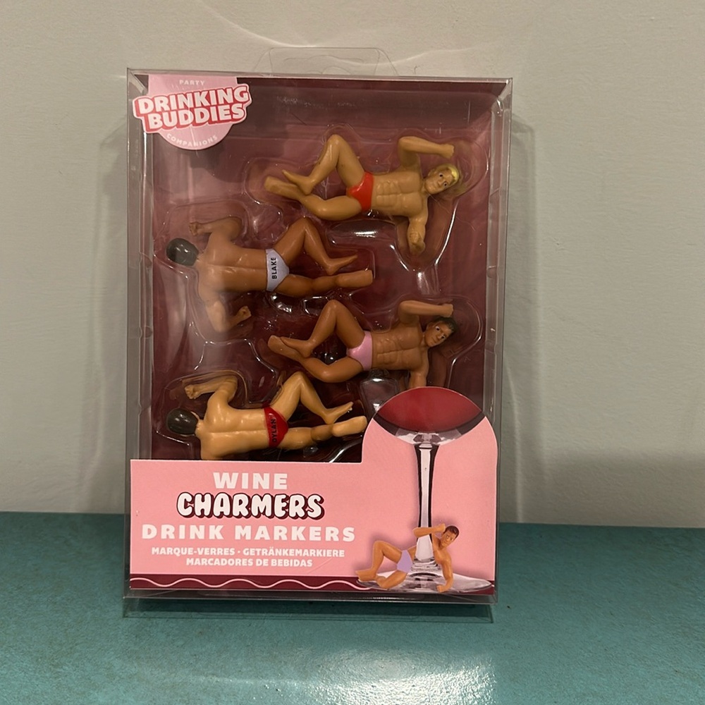 Drinking Buddies Wine Charmers NWT